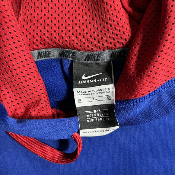 Texas Rangers Hoodie Mens XL Blue Nike Therma-Fit Sweatshirt Baseball MLB - Picture 10 of 14